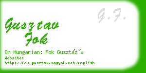 gusztav fok business card